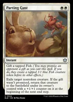 Parting Gust - Foil Light Play, English Magic the Gathering MTG Bloomburrow - Image 1