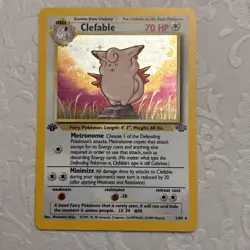 Clefable (1) Holo Rare 1st Edition Jungle 01/64 LP Pokemon TCG - Image 1