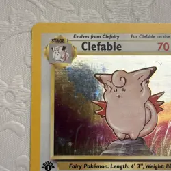 Clefable (1) Holo Rare 1st Edition Jungle 01/64 LP Pokemon TCG - Image 2