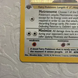 Clefable (1) Holo Rare 1st Edition Jungle 01/64 LP Pokemon TCG - Image 5