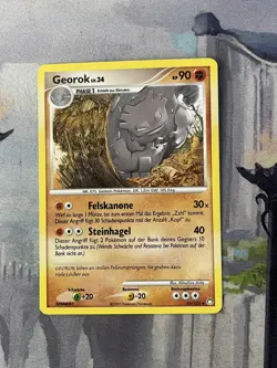 Pokemon Karte Georok Lv.34 51/123 Geheimnisvolle Schatze Deutsch - Image 1