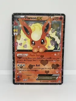 Pokemon Flareon EX Ultra Rare Generations: Radiant Collection RC6/RC32 LP - Image 1