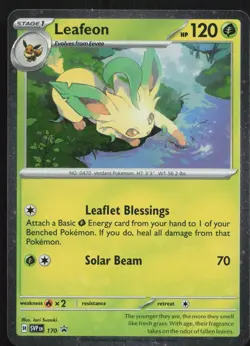 Leafeon (Cosmos Holo) 170 Holo Promo Scarlet & Violet Promo Pokemon Holo NM - Image 1