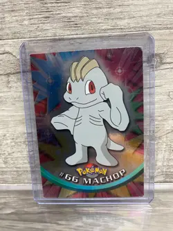 Machop #66 Non-Foil Topps Blue Logo Pokemon TV Animation Edition LP - Image 1