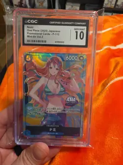 2025 ONE PIECE JP NAMI PROMO MINI-TIN P-112 CGC 10 - Image 2