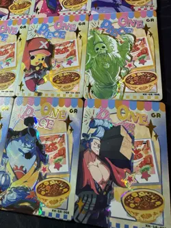 One Piece 9 Collectible Character Anime Cards CCG Foodie Luffy Nami Robin - Image 4