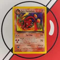 DARK CHARMELEON W Stamp 32/82 Kraft Promo Team Rocket Pokemon Card LP-MP - Image 1