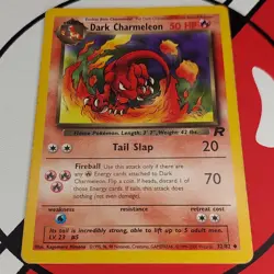 DARK CHARMELEON W Stamp 32/82 Kraft Promo Team Rocket Pokemon Card LP-MP - Image 3
