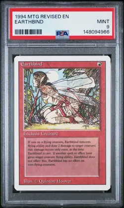 1994 MAGIC THE GATHERING REVISED EDITION EARTHBIND PSA 9 - Image 1