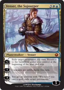 MTG - Venser, the Sojourner - Scars of Mirrodin - LP, English Magic FLAT RATE SH - Image 1