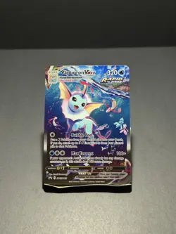 Pokemon Card TCG Vaporeon VMAX SWSH182 Sword & Shield Black Star Promo Holo NM - Image 1