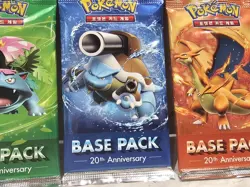 3 x Very Rare 20th anniversary cp6 Base Pack Korean Pokemon Full Art Set Sealed - Image 3