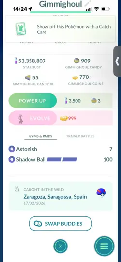 Pokemon Go Shiny Gimmighoul - Image 2