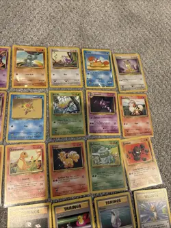 Vintage Pokemon Base Set Unlimited Fossil Jungle Lot 35 Cards All Different - Image 3