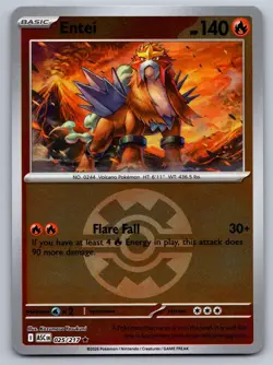 ENTEI (QUICK BALL) 025/217 REVERSE HOLO R POKEMON ASCENDED HEROES NM/M - Image 1