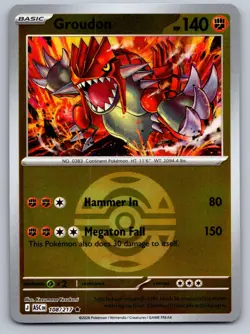 GROUDON (DUSK BALL) 108/217 REVERSE HOLO R POKEMON ASCENDED HEROES NM/M - Image 1