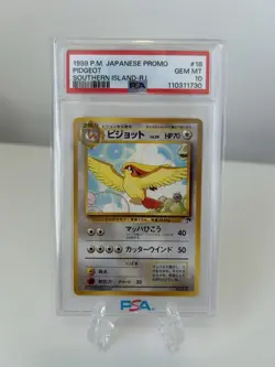 1999 Japanese Promo Pidgeot PSA 10 Southern Island Pokemon Card - Image 1