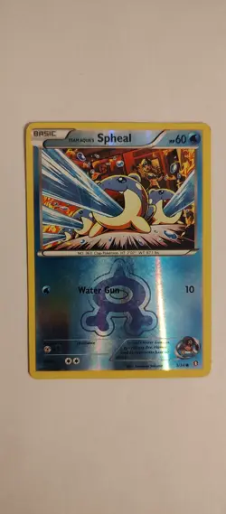 Pokemon 2015 XY Double Crisis Team Aqua's Spheal 3/34 Reverse Holo - Image 1