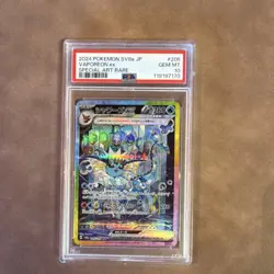 Pokemon TCG Vaporeon ex Special Art Rare Holo 205/187 Sv8a PSA 10 - Image 1
