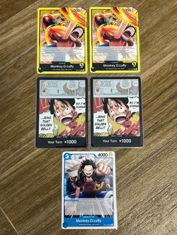 2025 One Piece TCG Monkey.D.Luffy Lot of 5 - Image 1