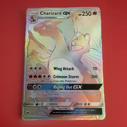 Pokemon TCG Charizard GX 150/147 Burning Shadows Rainbow Secret Rare Full Art - Image 1