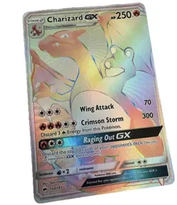 Pokemon TCG Charizard GX 150/147 Burning Shadows Rainbow Secret Rare Full Art - Image 2