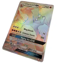 Pokemon TCG Charizard GX 150/147 Burning Shadows Rainbow Secret Rare Full Art - Image 3