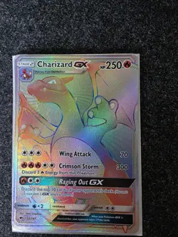 Pokemon TCG - Charizard GX 150/147 - Burning Shadows - Rainbow Secret Rare - Image 3