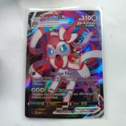 Sylveon MISCUT VMAX 075/203 Evolving Skies Pokemon TCG NM - Mint Ultra Rare Card - Image 1