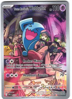 SV: Scarlet & Violet Promo Cards - Team Rocket's Wobbuffet 203 Full Art Holo - Image 1