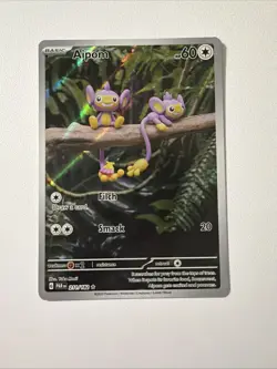 Aipom 211/182 Paradox Rift Illustration Rare Pokemon TCG Card NM Condition - Image 1