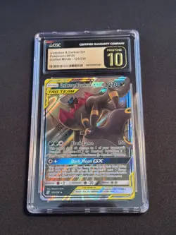 Unified Minds Darkrai Umbreon GX Tag Team #125 Card *PRISTINE CGC 10* POP 14!! - Image 1