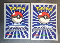 SANDSHREW X SANDSLASH LOT - POKEMON KANTO CREALASER RARE TCG CARDS - Image 2