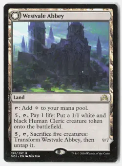Westvale Abbey 281 Rare Shadows over Innistrad Magic: The Gathering LP - Image 1