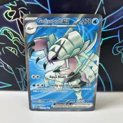 Pokemon TCG Golisopod EX 221/182 Full Art Ultra Rare Paradox Rift NM+ Condition - Image 1