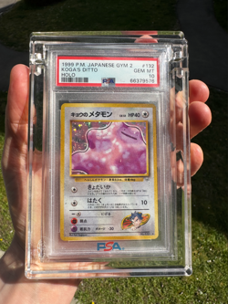 1999 Pokemon Japanese Gym 2 Koga's Ditto #132 Holo PSA 10 GEM MINT - Image 1