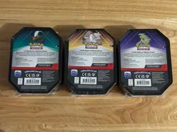 POKEMON Triple Whammy Collectors Tin ~ Set Of 3 Darkrai Slaking Tyranitar SEALED - Image 2