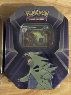 POKEMON Triple Whammy Collectors Tin ~ Set Of 3 Darkrai Slaking Tyranitar SEALED - Image 5
