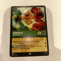 Disney Lorcana Hercules Baby Demigod Azurite Sea Non-Foil Legendary Card 86/204 - Image 1