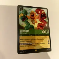 Disney Lorcana Hercules Baby Demigod Azurite Sea Non-Foil Legendary Card 86/204 - Image 2
