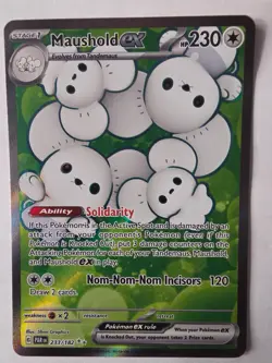 Maushold ex 233/182 Ultra Rare Paradox Rift Pokemon Holo Near Mint - Image 1