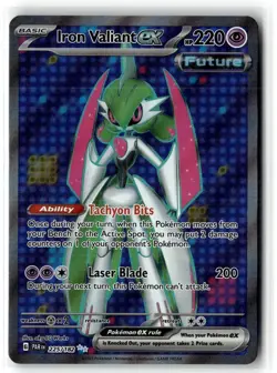 Iron Valiant ex 225/182 Ultra Rare Paradox Rift Pokemon NM b3 - Image 1
