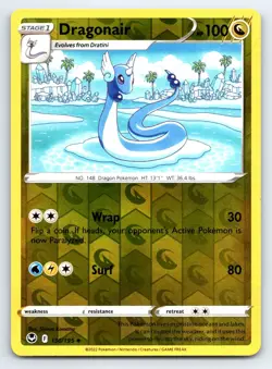 Pokemon Dragonair SWSH12: Silver Tempest SWSH12 Reverse Holofoil 130/195 NM TCG - Image 1