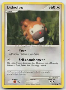 Bidoof 54/100 Common Stormfront Pokemon DMG - Image 1