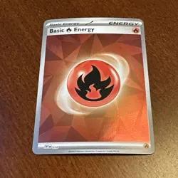 Basic Fire Energy SVE 010 Pokemon Prismatic Evolutions Reverse Holo NM - Image 1