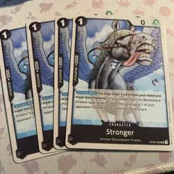 OP09-089 Stronger One Piece Card Game Emperors In The New World x4 Playset - Image 1