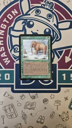 War Mammoth Magic The Gathering Alpha MTG Trading Card - Lightly Played - Image 1