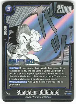 Son Goku : Childhood SB01-018 SR Dragon Ball Super Card - Image 2