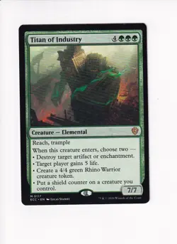 MAGIC THE GATHERING MTG COMMANDER: LORWYN ECLIPSED TITAN OF INDUSTRY - Image 1
