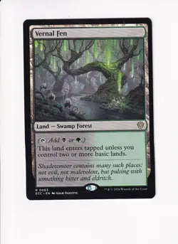 MAGIC THE GATHERING MTG COMMANDER: LORWYN ECLIPSED VERNAL FEN - Image 1